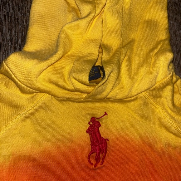 Ralph Lauren Yellow to Red Ombre‎ Hoodie - Picture 2 of 6
